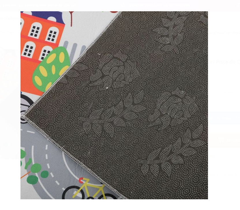 Covor Decorativ Dreptunghiular Gri Pista de Curse 150x100cm