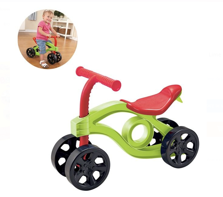 Bicicleta de Echilibru Rosie Verde Lime pentru Prescolari