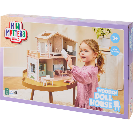 Casă pentru păpuși din lemn