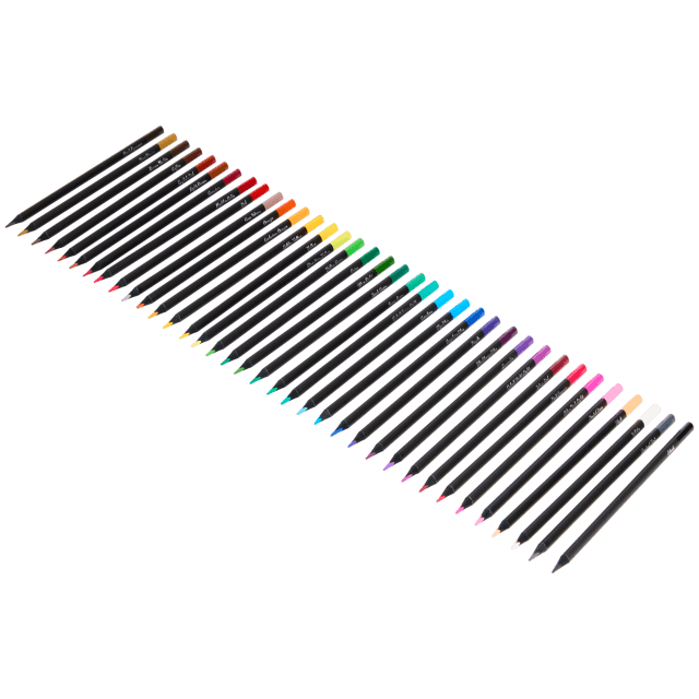 Creioane colorate triunghiulare