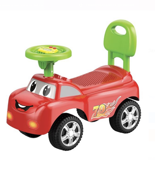 Premergator Masinuta Rosie cu Claxon & Sunet