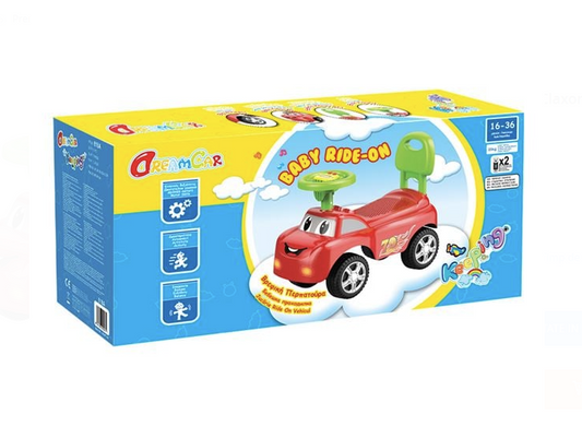 Premergator Masinuta Rosie cu Claxon & Sunet