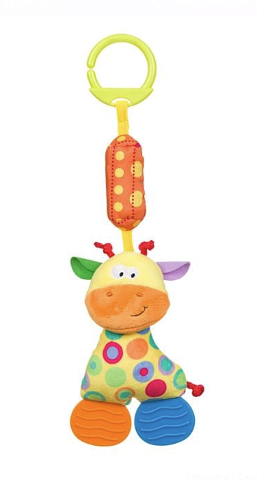Jucarie Girafa Suspendabila cu Dentitie & Sunet 35cm